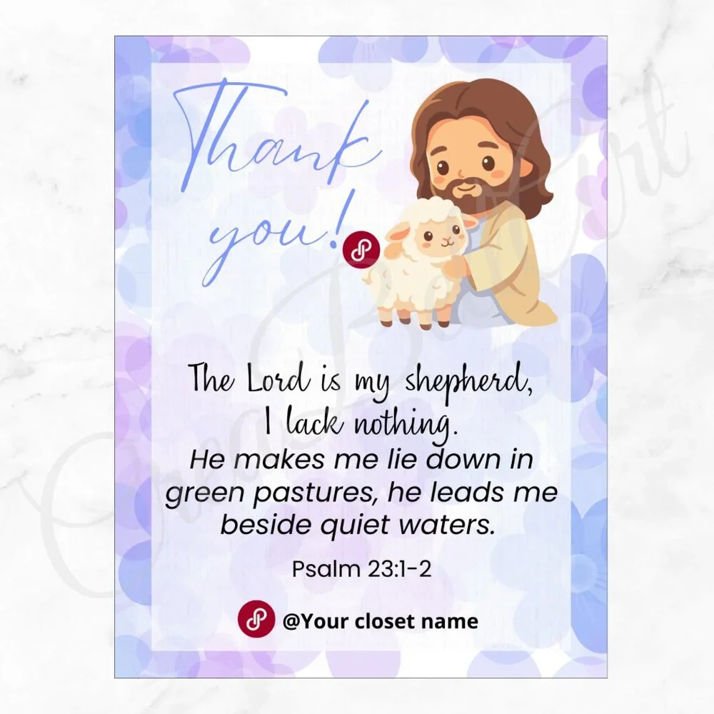 100 Pack Biblie Thank You Insert Cards - Small Business Thank You Card 4